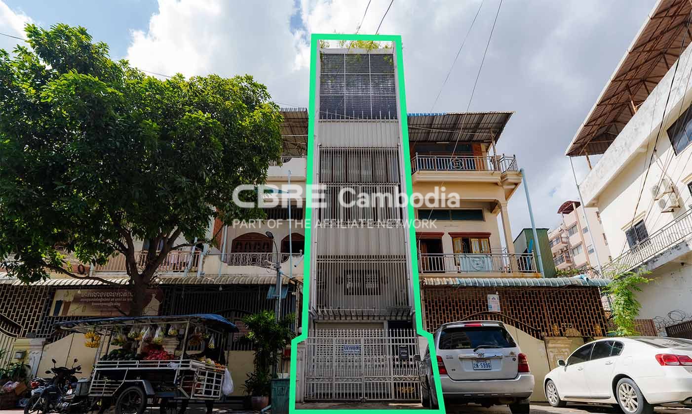 3 Bedroom Townhouse For Rent | Russian Market | Phnom Penh