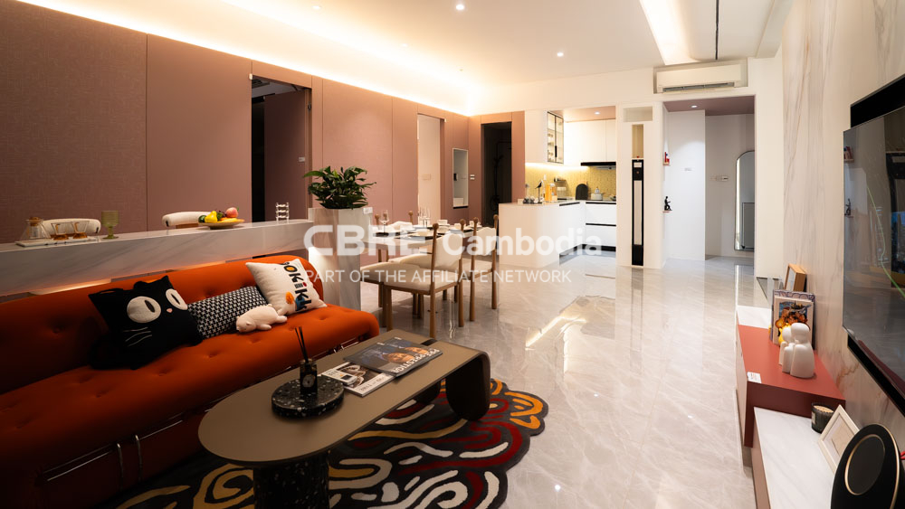 2 Bedroom Condo (Type B1) For Sale – Picasso Sky Gemme | BKK | Phnom Penh