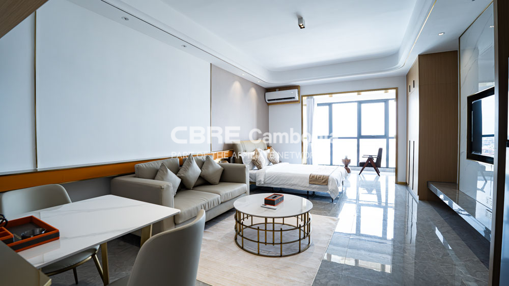 45 SQM Studio Condo For Sale – Wealth Mansion | Chroy Changvar | Phnom Penh