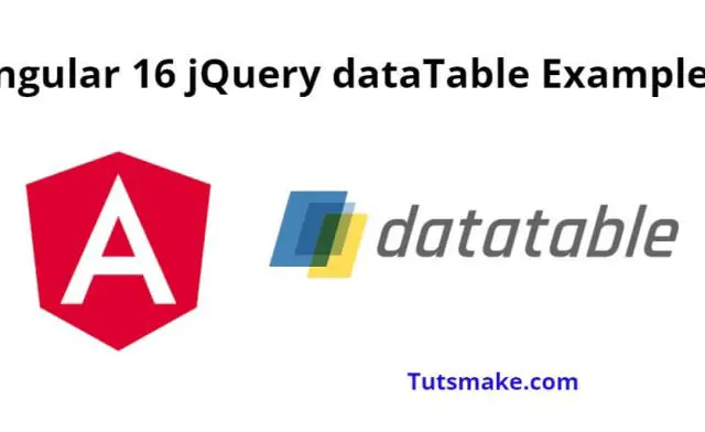Angular 16 jQuery dataTable Example