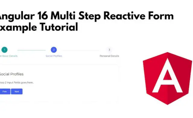 Angular 16 Multi Step Reactive Form Example Tutorial