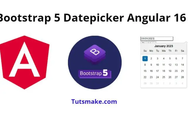 Bootstrap 5 Datepicker Angular 16