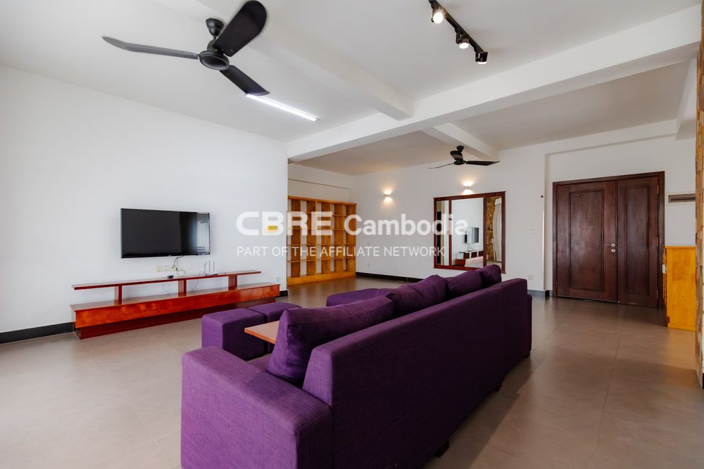 3 Bedroom Apartment For Rent | Tonle Bassac | Phnom Penh