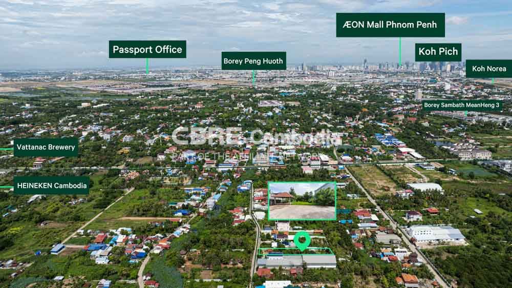 1684 SQM Residential Land For Sale | Kbal Koh | Chbar Ampov | Phnom Penh