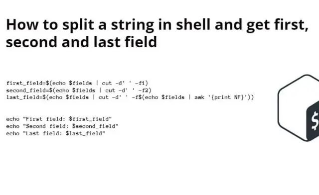 How to split a string in shell and get first, second and last field