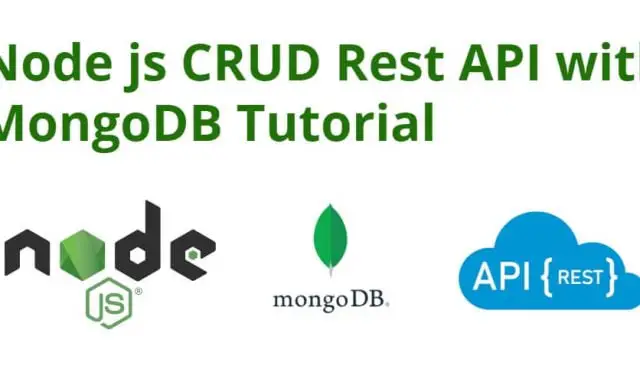 Node JS Express MongoDB REST API Tutorial