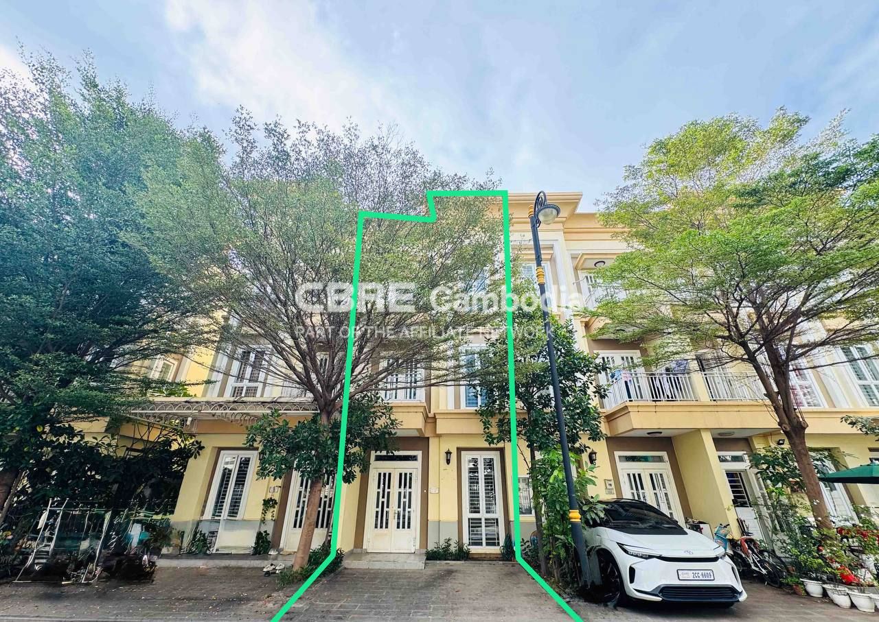 3 Bedroom Link Villa For Sale- Borey Mekong Royal 6A | Chroy Changvar | Phnom Penh