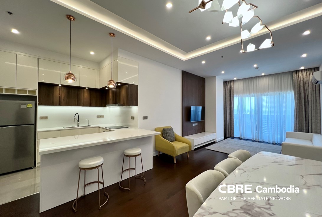 Corner Riverview 2-Bedroom Condominium for Sales in Chroy Changvar