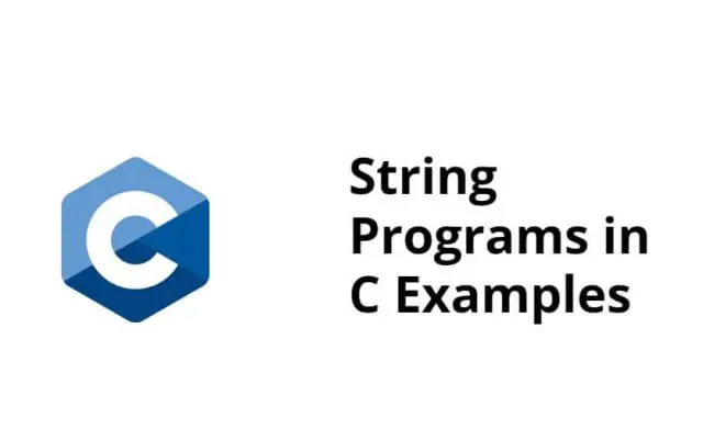 String Programs in C Examples