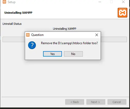 remove xampp completely