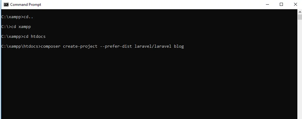 install laravel