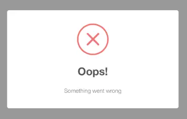sweet alert  flash error message